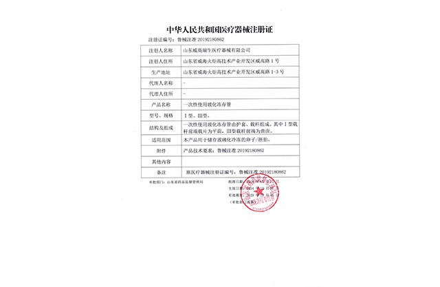 一次性使用?；瘍龃婀茏?cè)證